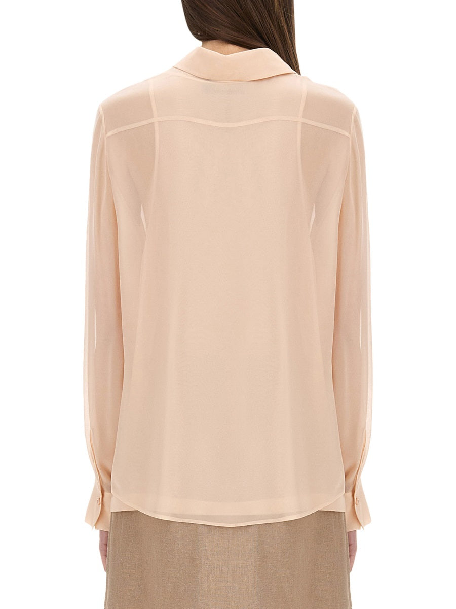 FENDI Silk Georgette Mini Blouse for Women