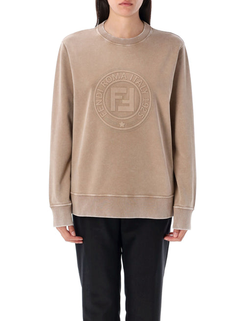 FENDI Toffee Cotton Mini Sweater