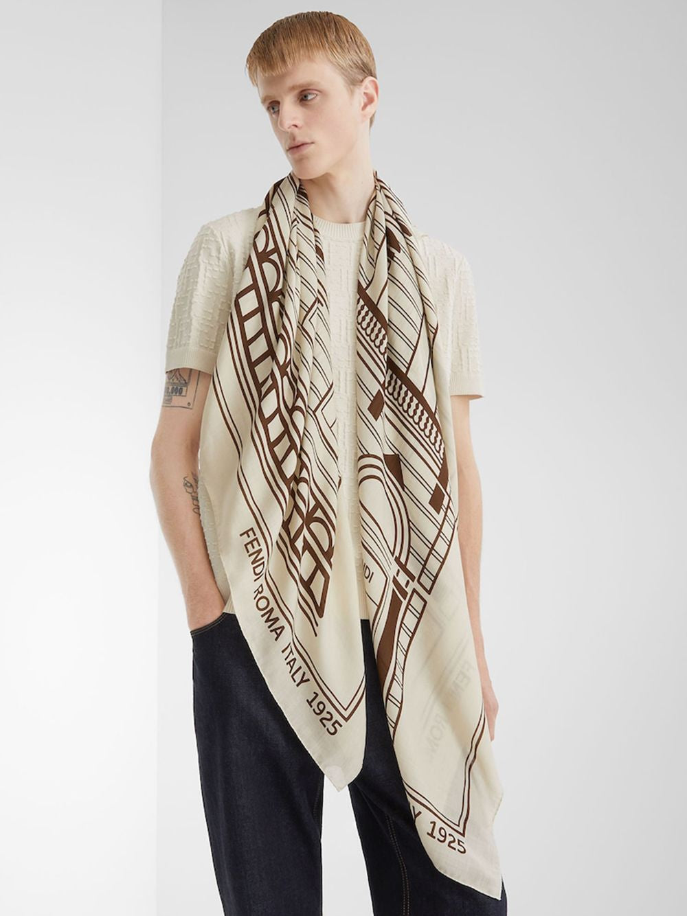 FENDI Stylish Scarf for Men - SS25 Collection