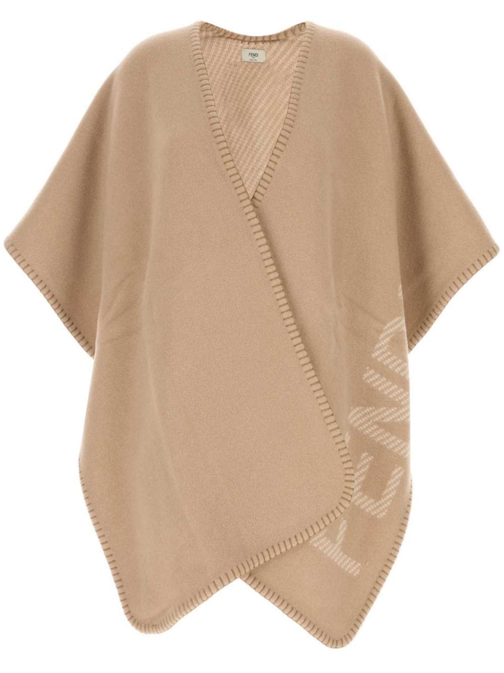 FENDI Wool and Cashmere Blend Cape