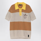 FENDI Striped Mini Polo Shirt for Men