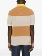 FENDI Striped Mini Polo Shirt for Men
