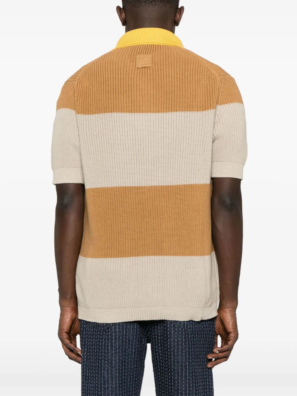 FENDI Striped Mini Polo Shirt for Men