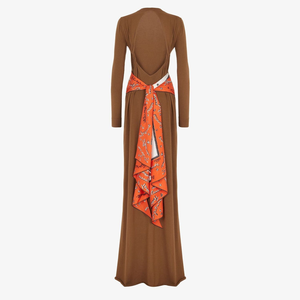 FENDI Elegant Women's Wool Suit Dress for FW24
