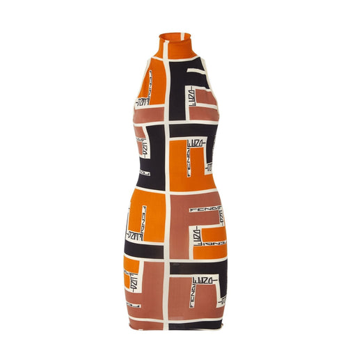 FENDI Printed Viscose Blend Dress - Women’s Suit