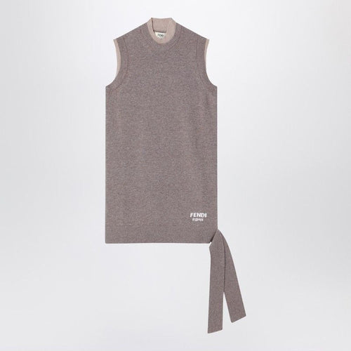 FENDI Sleeveless Wool Blend Dress