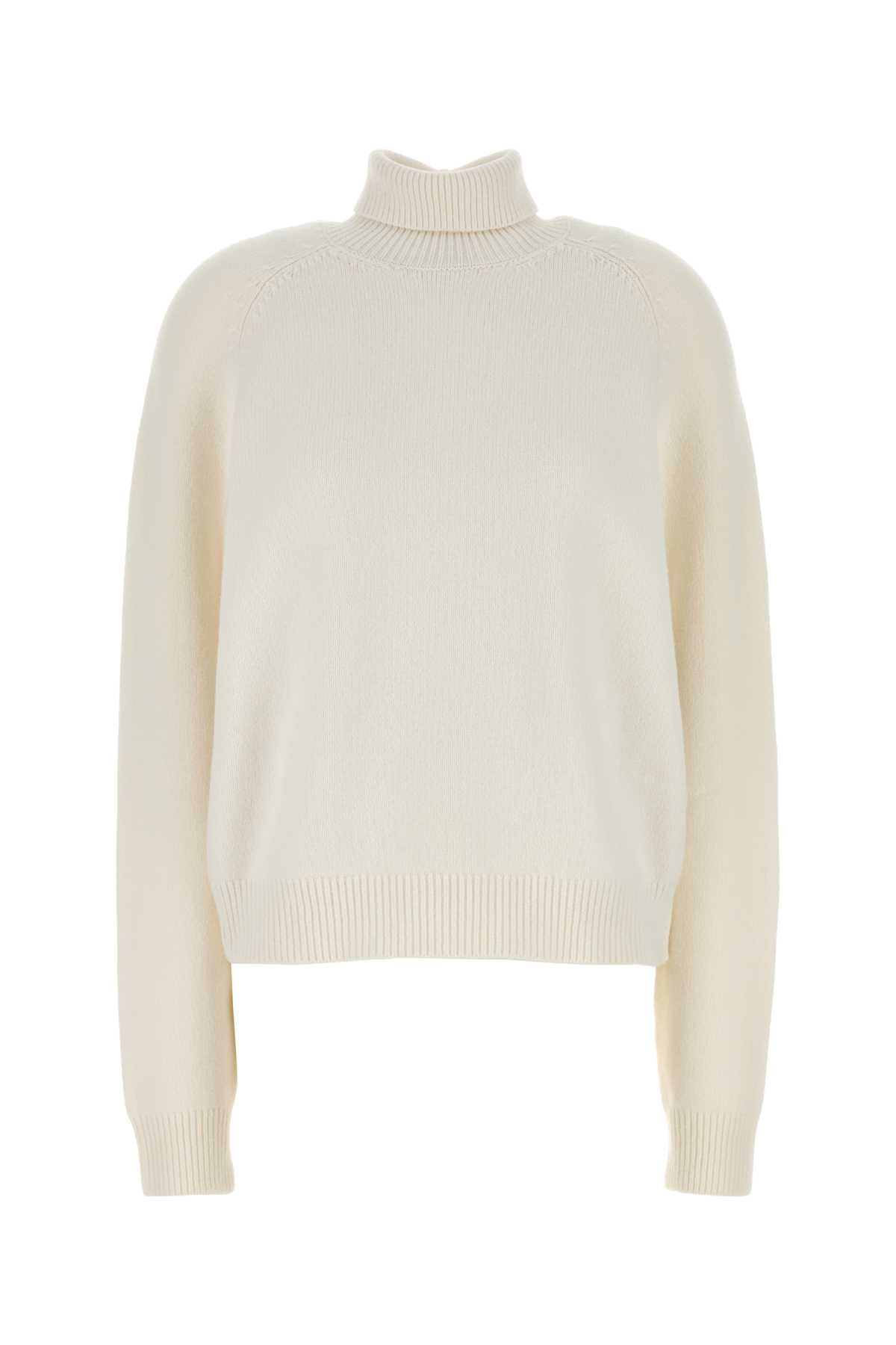 FENDI High Neck Scarf Cashmere Blend Sweater