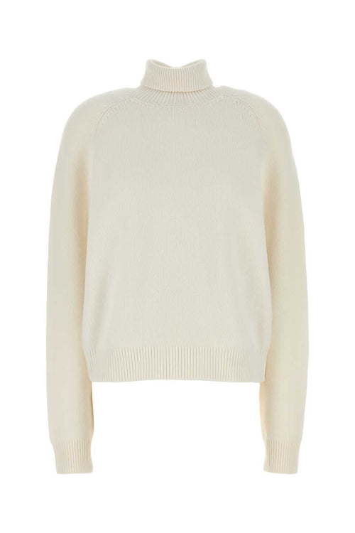 FENDI High Neck Scarf Cashmere Blend Sweater