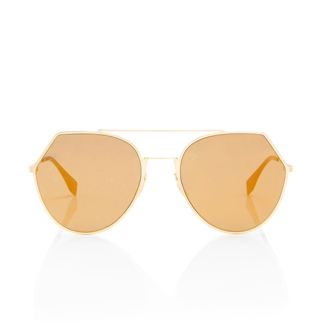 Fendi Angled Aviator Sunglasses (SHF-Bb8aop)