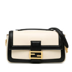 Fendi Bicolor Leather Chain Midi Baguette (SHG-Hf8LuU)