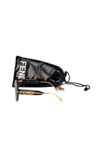 Fendi - Black Large Frameless Sunglasses