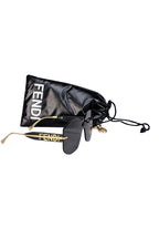 Fendi - Black Large Frameless Sunglasses