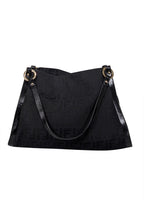 Fendi - Black Monogram Canvas Shoulder Bag