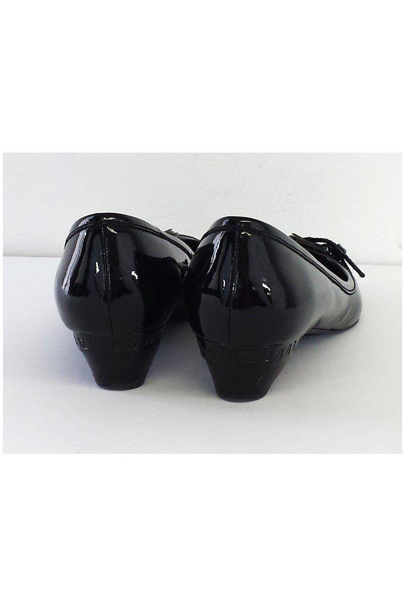 Fendi - Black Patent Leather Kitten Heels Sz 10.5