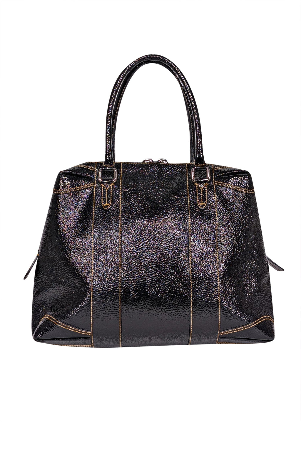 Fendi - Black Patent Leather Large Shoulder Bag