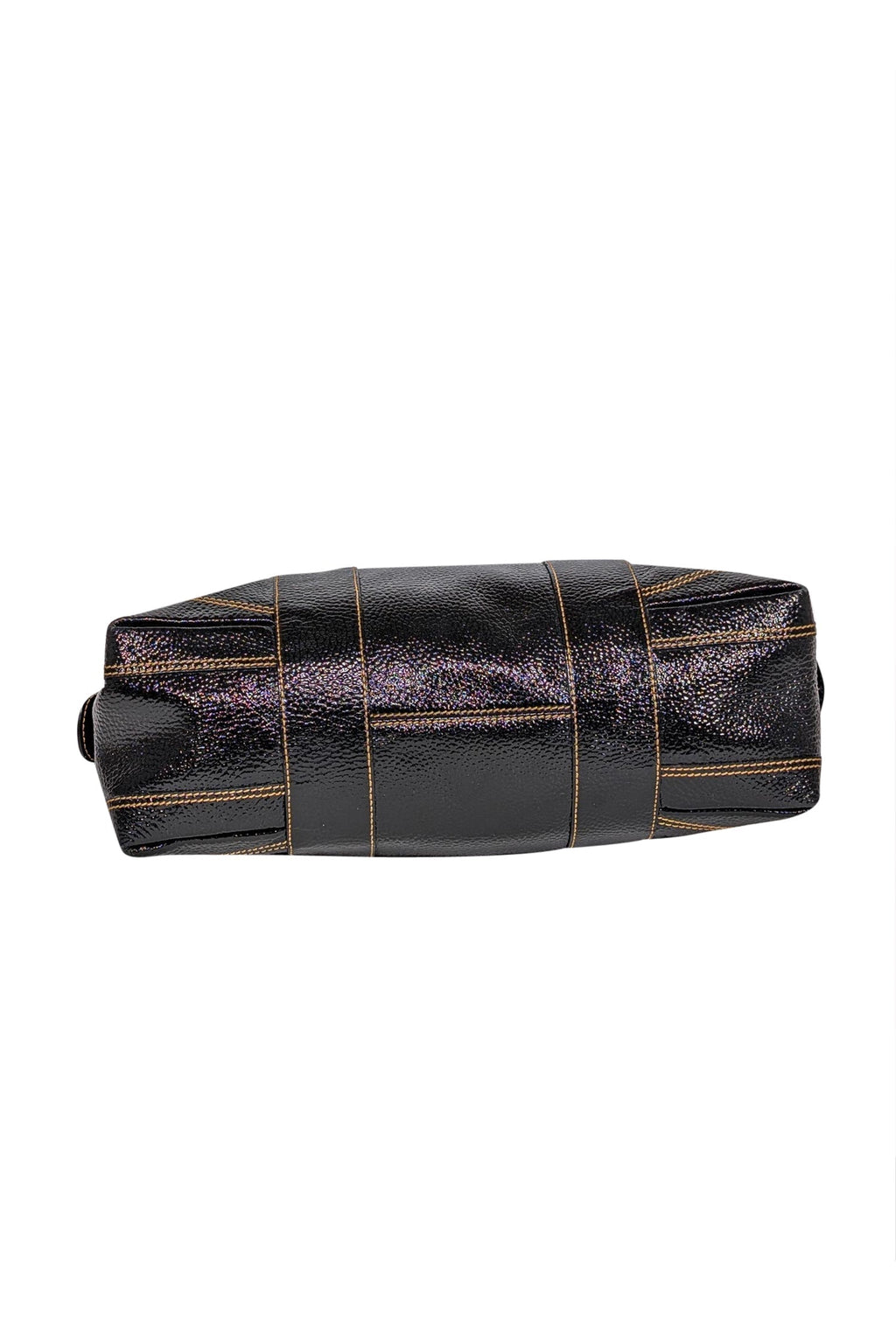 Fendi - Black Patent Leather Large Shoulder Bag