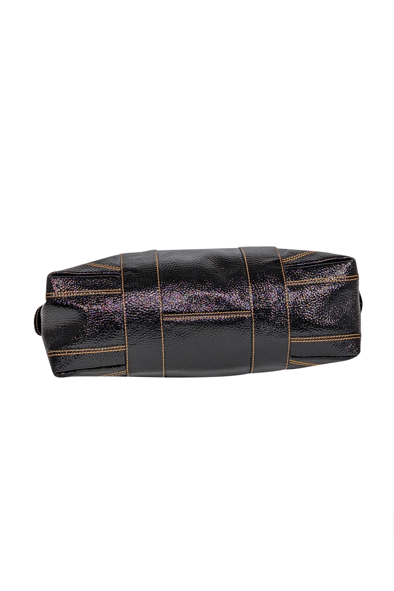 Fendi - Black Patent Leather Large Shoulder Bag