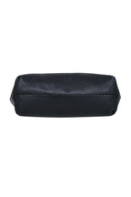 Fendi - Black Pebbled Leather Open Top Tote Bag