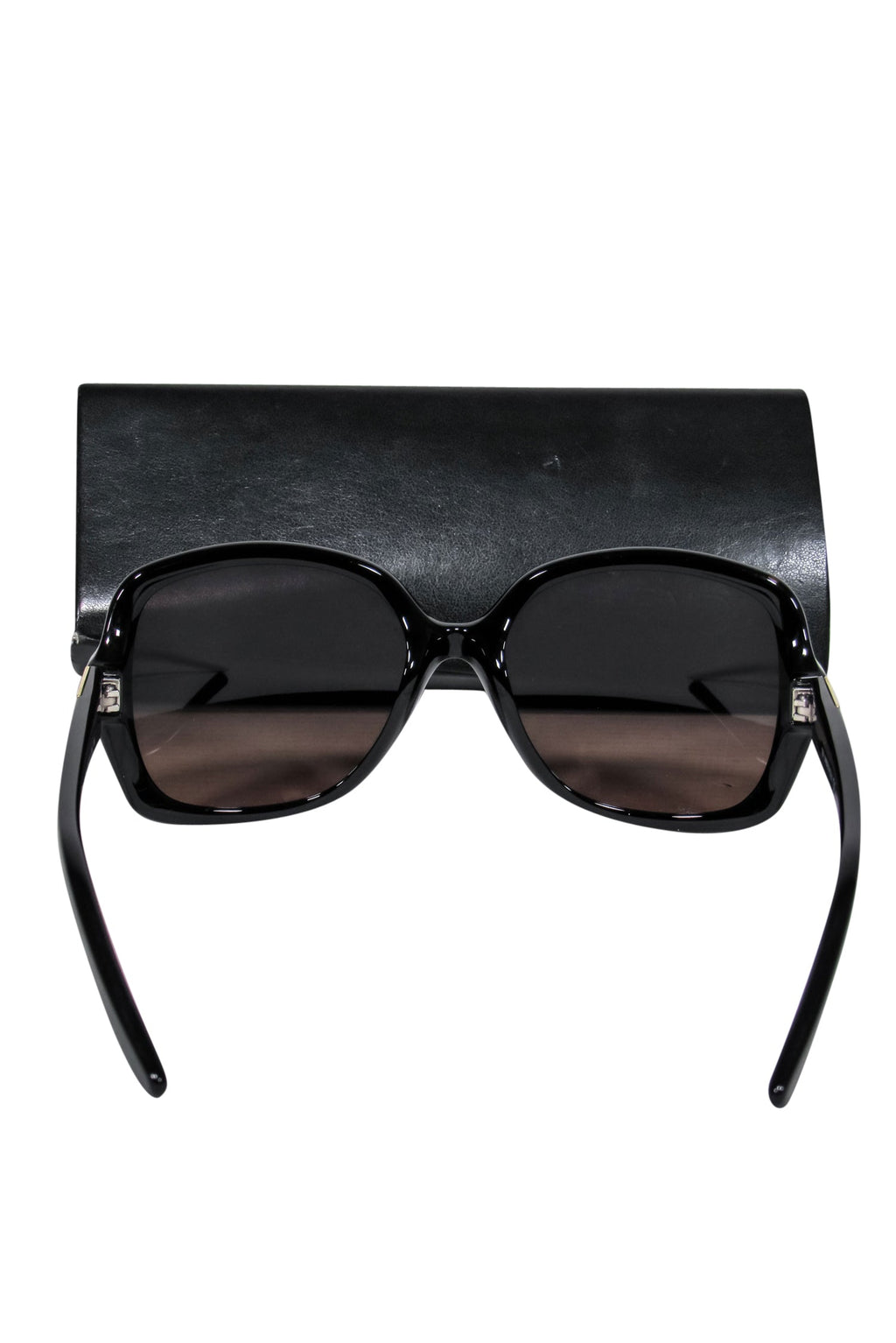 Fendi - Black Rounded Oval Oversized Sunglasses