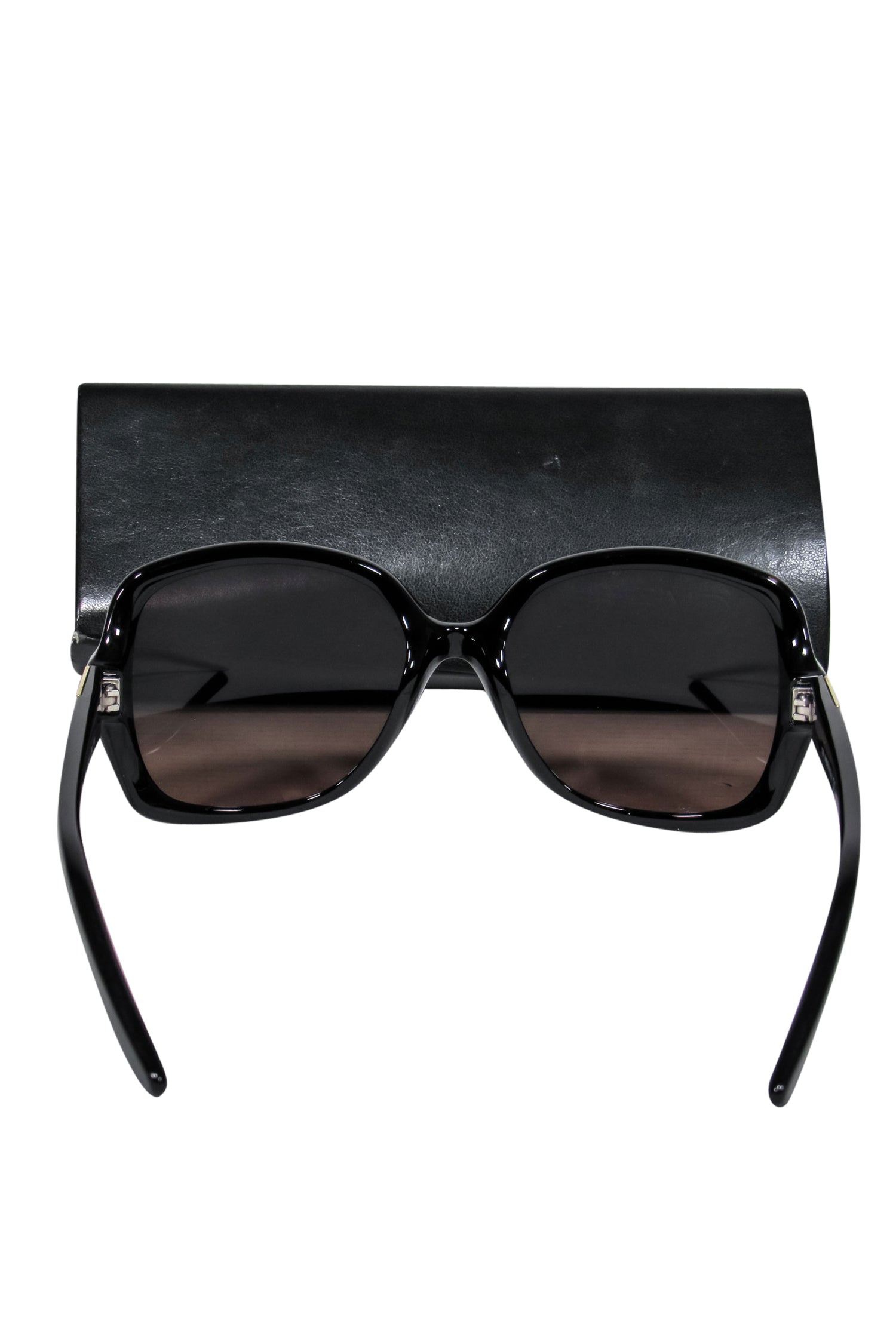 Fendi - Black Rounded Oval Oversized Sunglasses