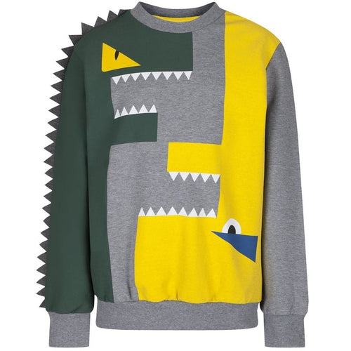 FENDI Boys Monster Logo Graphic Sweatshirt