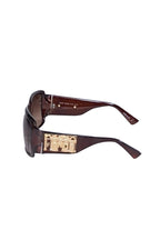Fendi - Brown Large Logo Sides Sunglasses