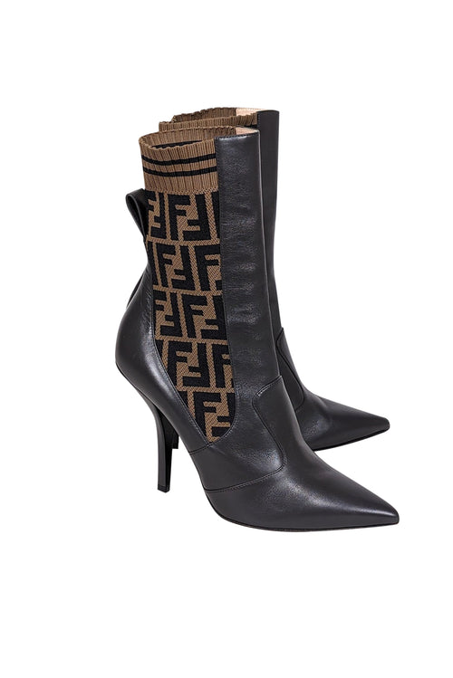 Fendi - Brown Leather & Monogram 