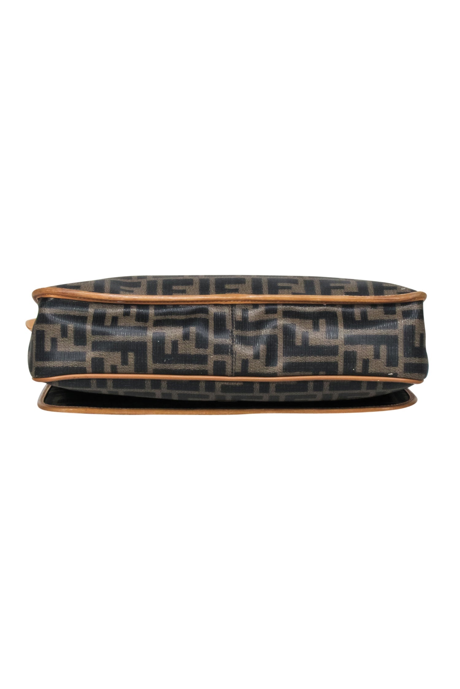 Fendi - Brown Monogram Vintage Messenger Shoulder Bag