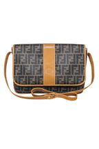 Fendi - Brown Monogram Vintage Messenger Shoulder Bag