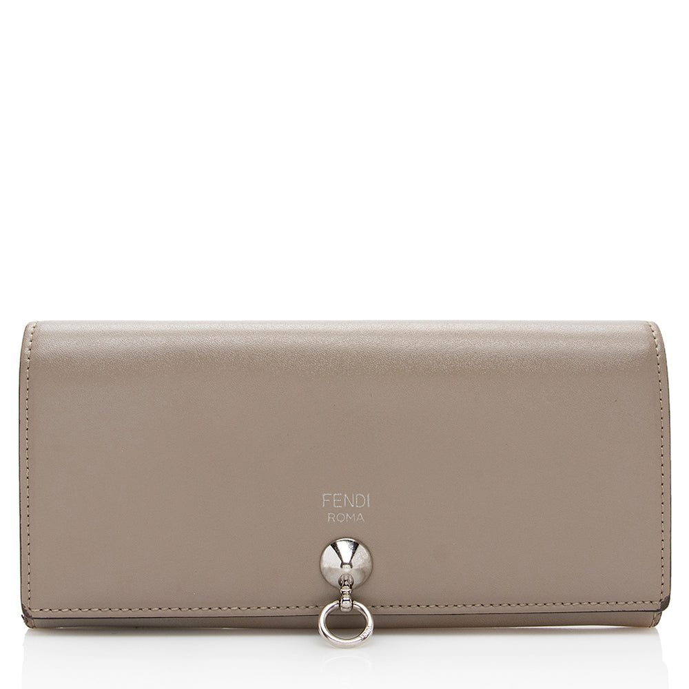 Fendi Calfskin By The Way Continental Wallet (SHF-17993)