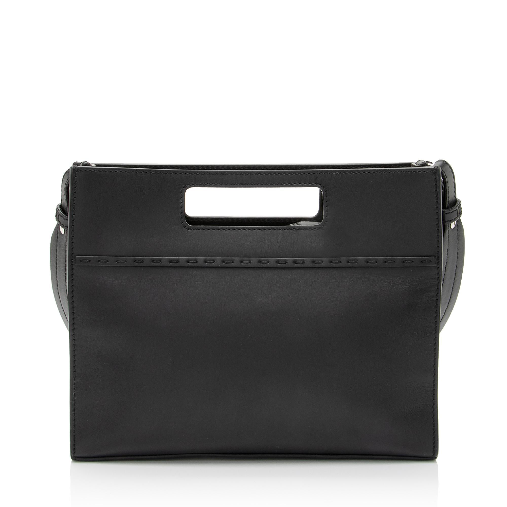 Fendi Calfskin Cutout Handle Mini Shopper Tote (SHF-4Nys6a)