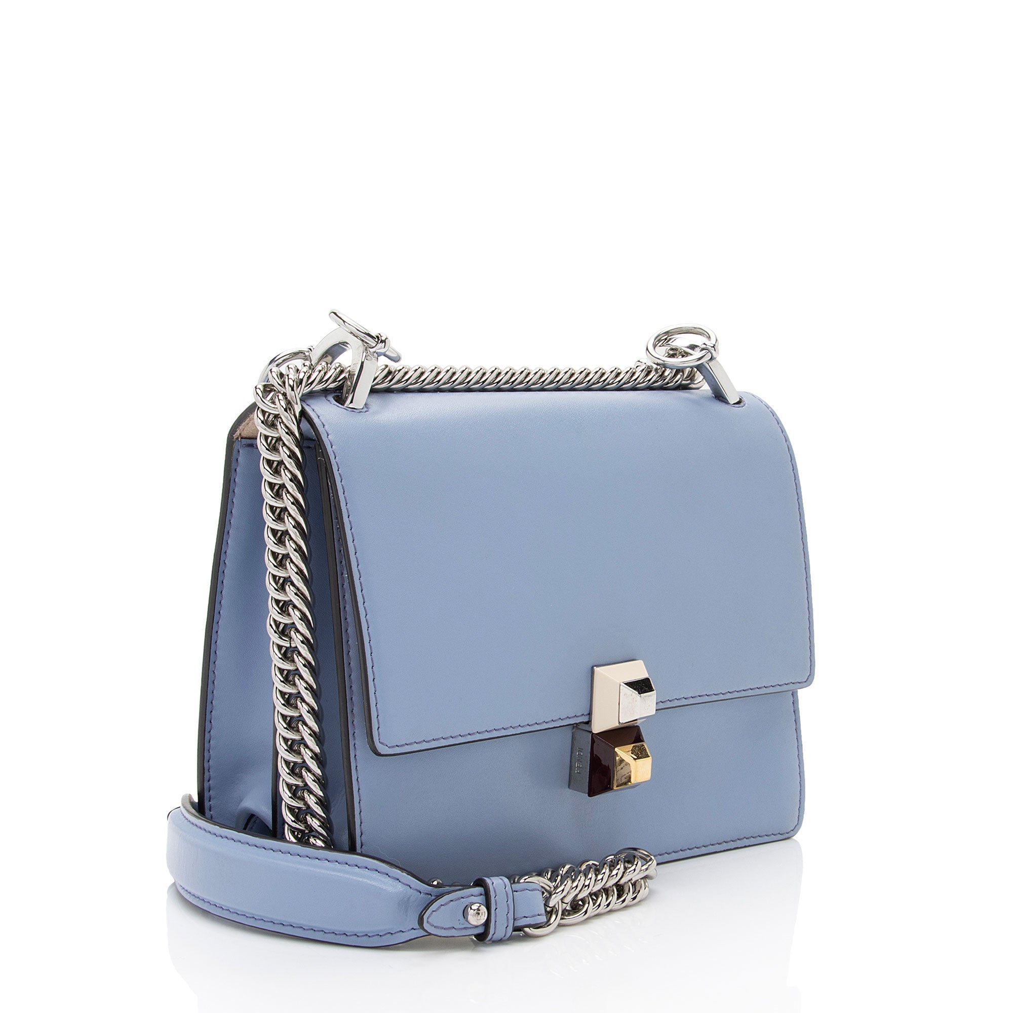 Fendi Calfskin Kan I Small Shoulder Bag (SHF-oB2YGv)