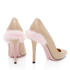 Fendi Calfskin Mink Decollete Pumps - Size 7 / 37