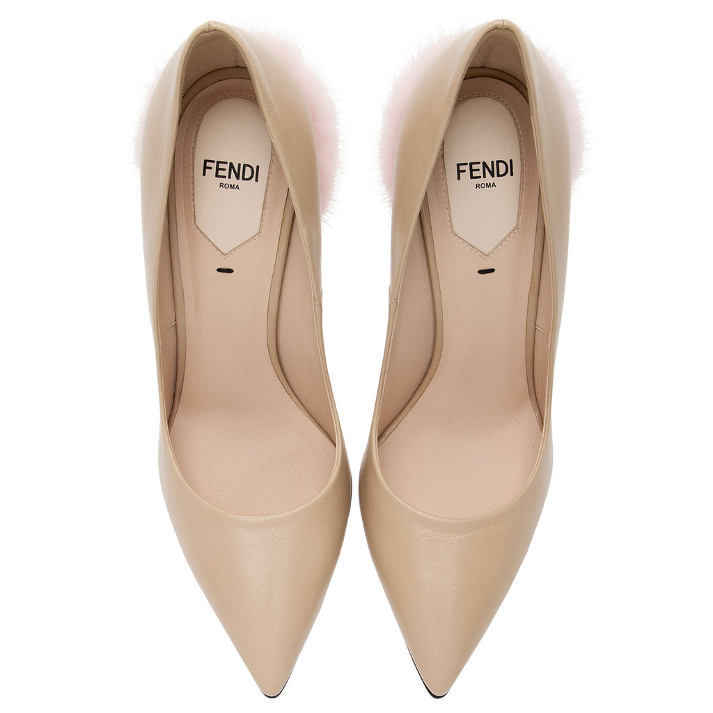 Fendi Calfskin Mink Decollete Pumps - Size 7 / 37