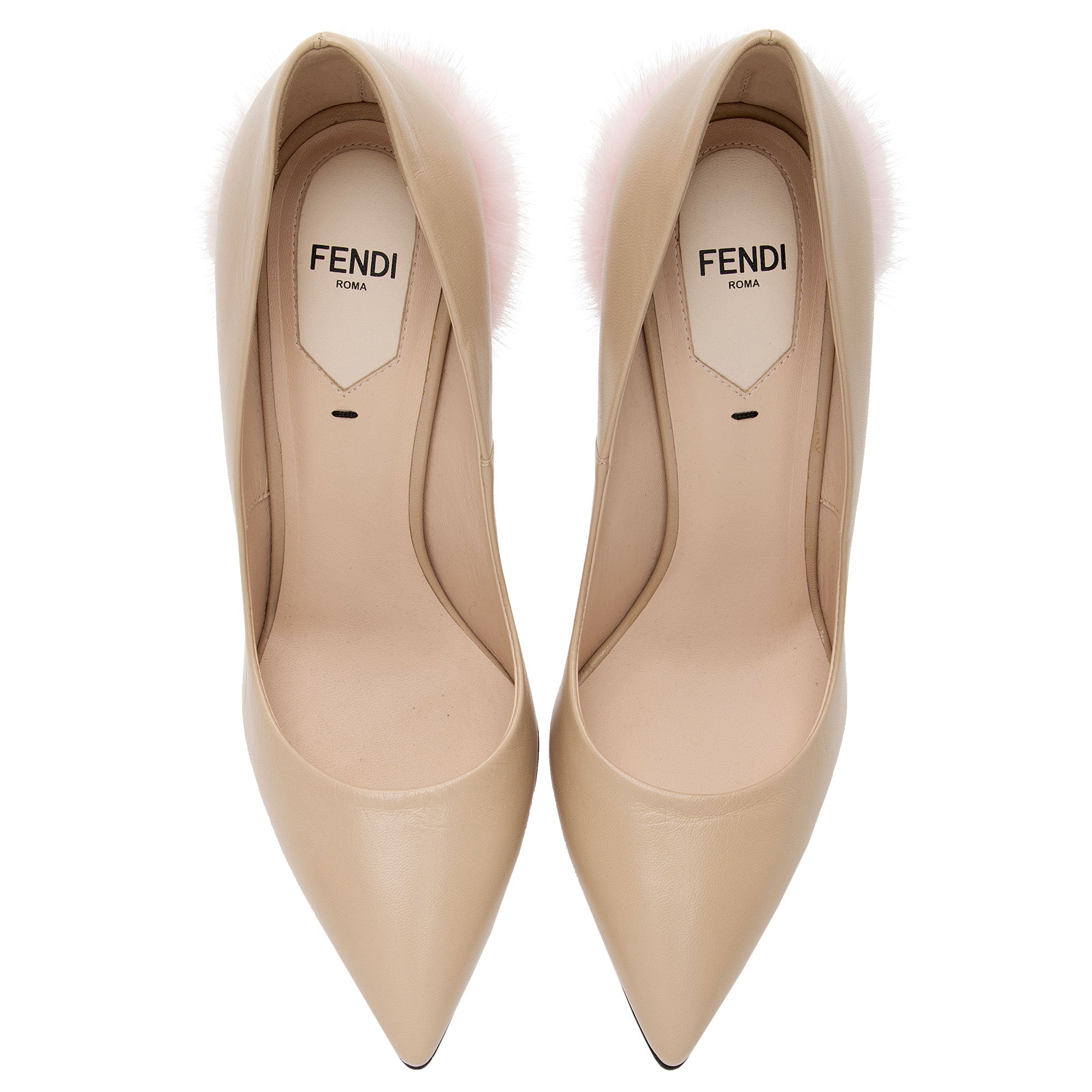 Fendi Calfskin Mink Decollete Pumps - Size 7 / 37