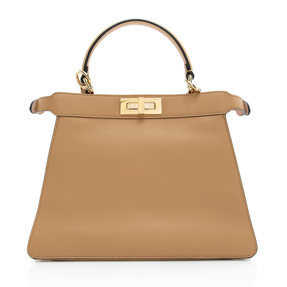 Fendi Calfskin Peekaboo Medium Satchel (SHF-18868)