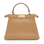 Fendi Calfskin Peekaboo Medium Satchel (SHF-18868)