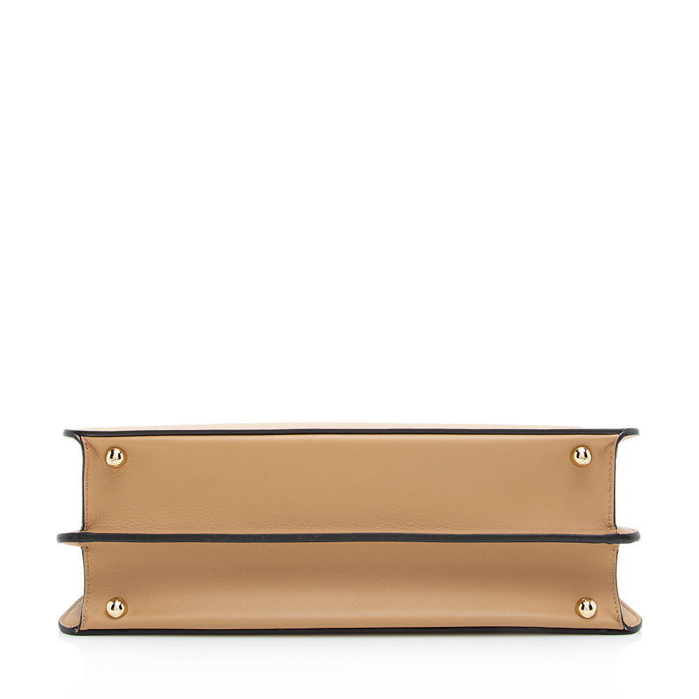 Fendi Calfskin Peekaboo Medium Satchel (SHF-18868)