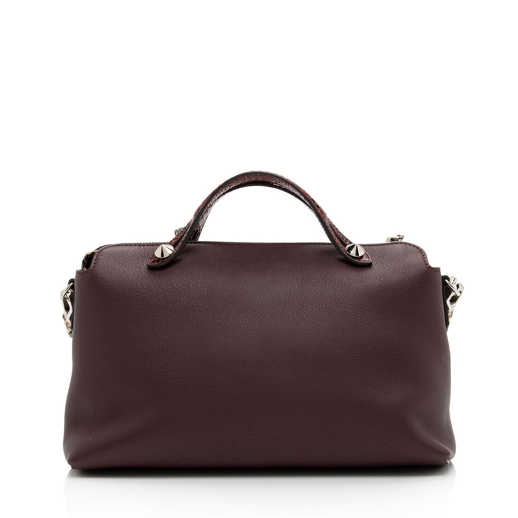 Fendi Calfskin Python By The Way Small Boston Bag (SHF-yJjZI0)