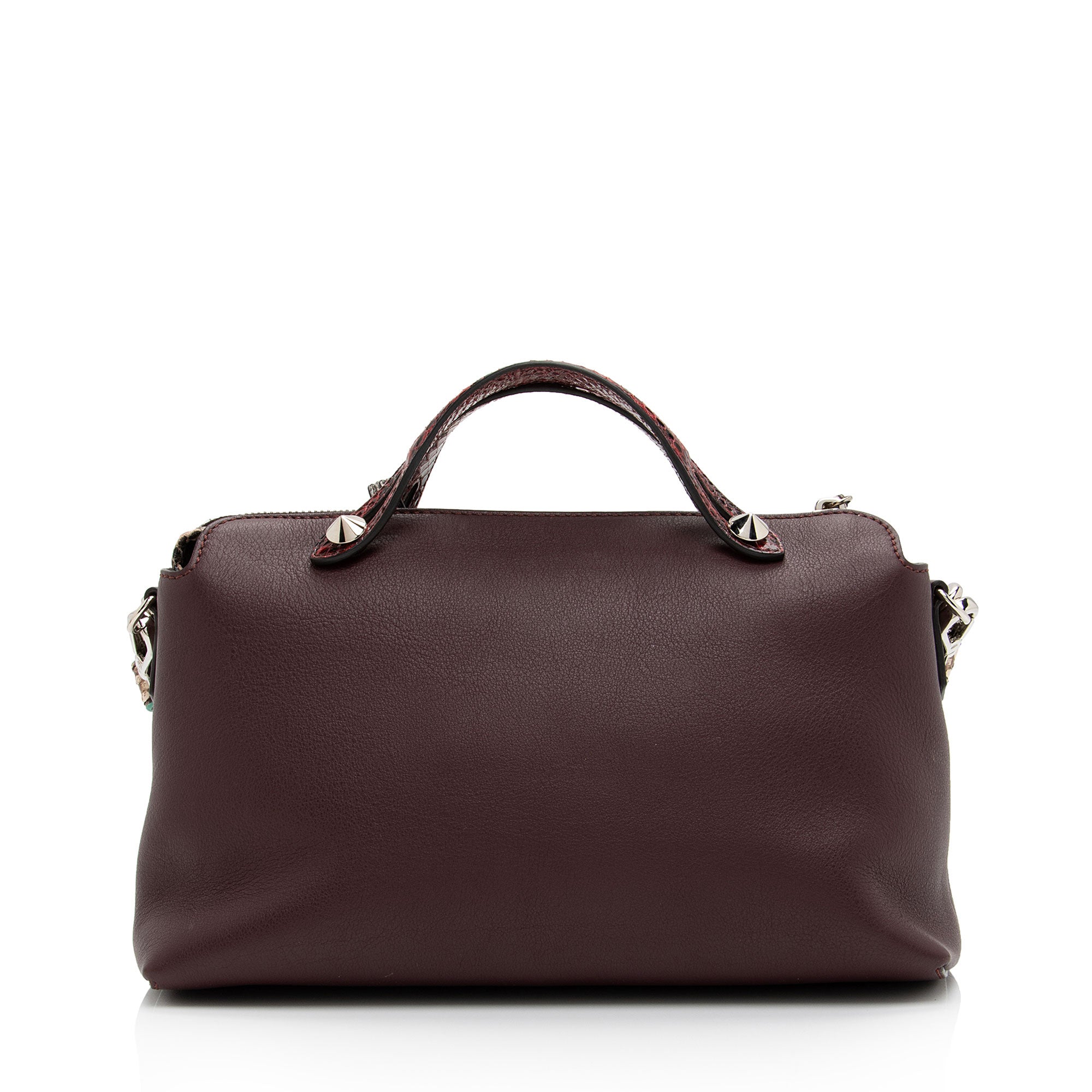 Fendi Calfskin Python By The Way Small Boston Bag (SHF-yJjZI0)