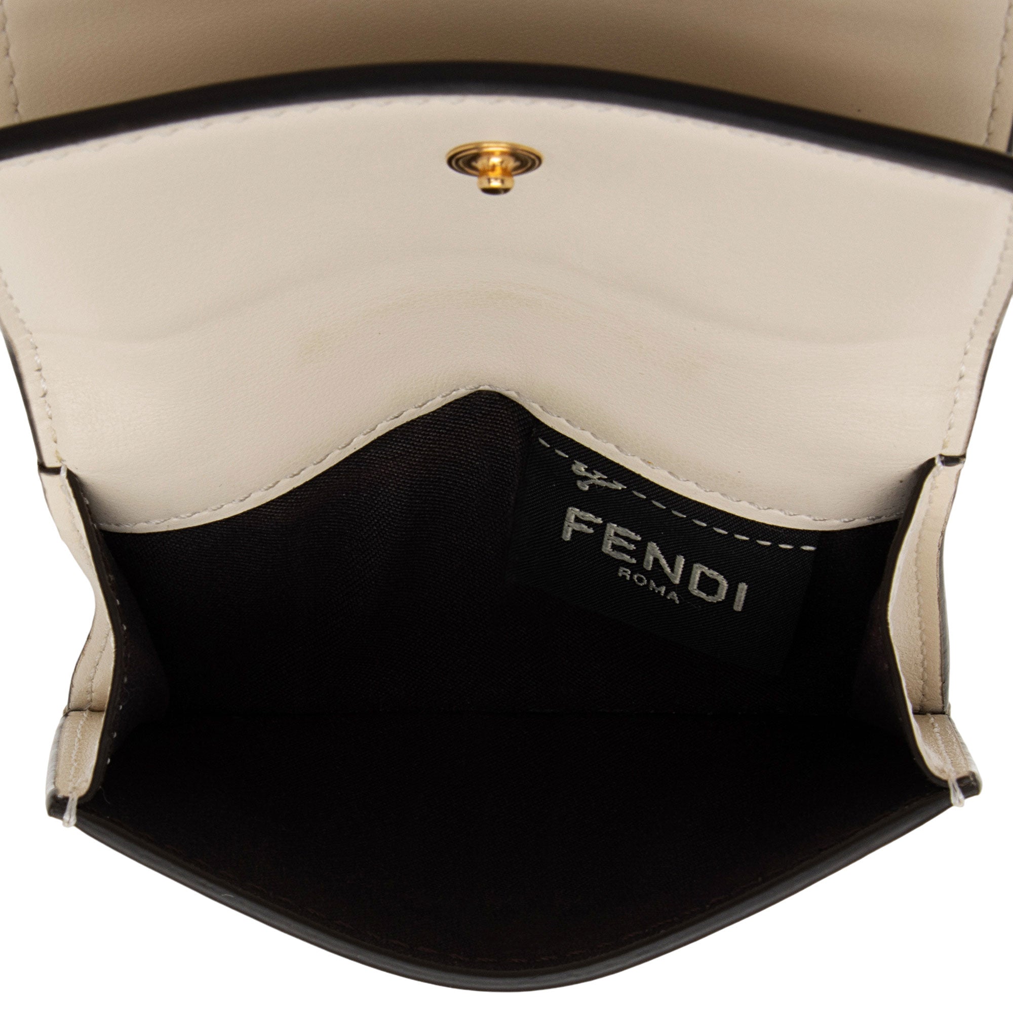 Fendi Calfskin Roma Micro Tri-Fold Wallet (SHF-uRF5Z1)
