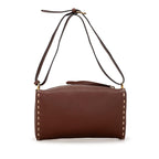 Fendi Calfskin Selleria Triangle Shoulder Bag (SHG-wv4LIw)