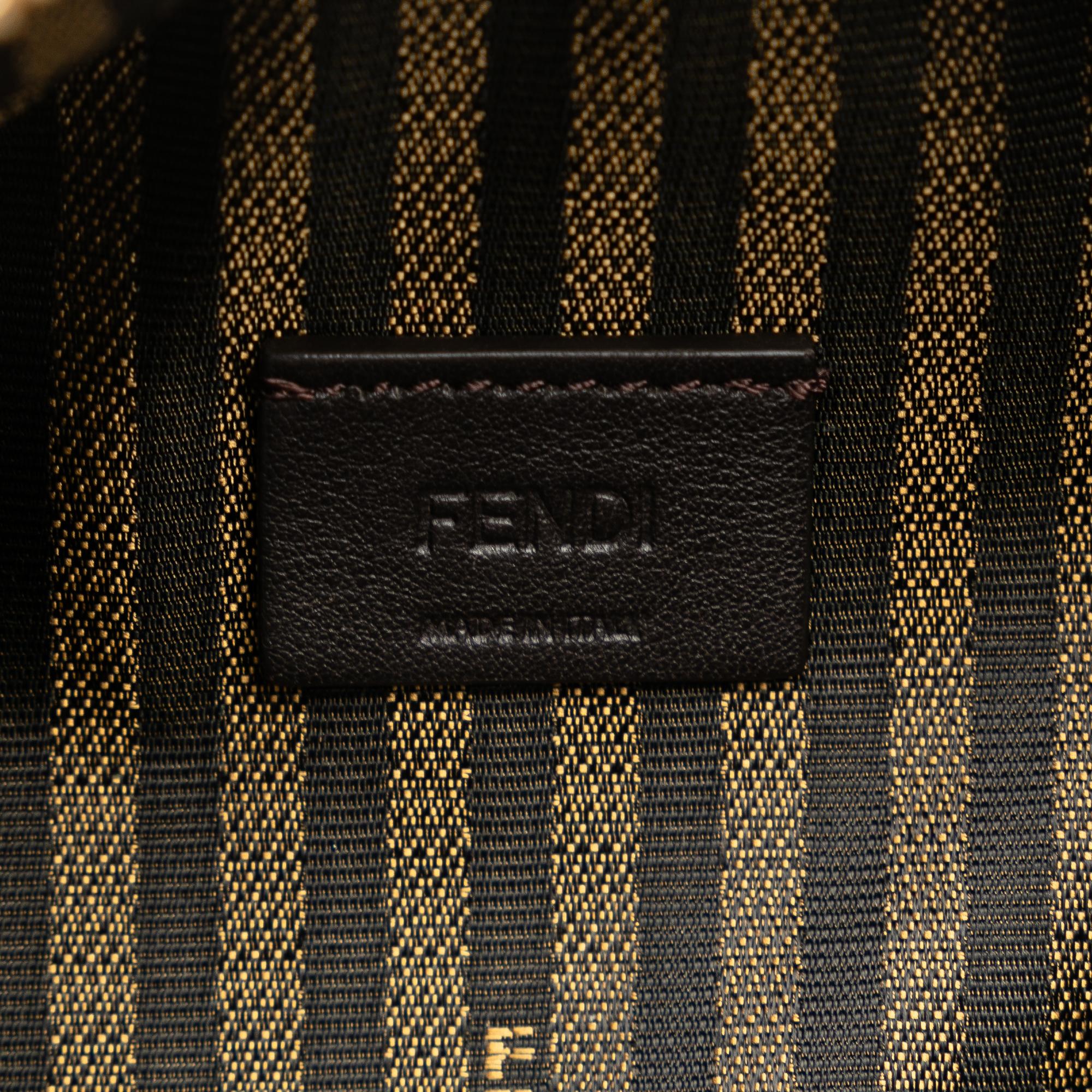 Fendi Calfskin Selleria Triangle Shoulder Bag (SHG-wv4LIw)