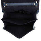 Fendi Calfskin Striped Canvas Kan I Small Shoulder Bag (SHF-yQIdt1)