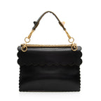 Fendi Calfskin Studded Kan I Medium Shoulder Bag (SHF-boJIBf)