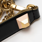 Fendi Calfskin Studded Kan I Medium Shoulder Bag (SHF-boJIBf)