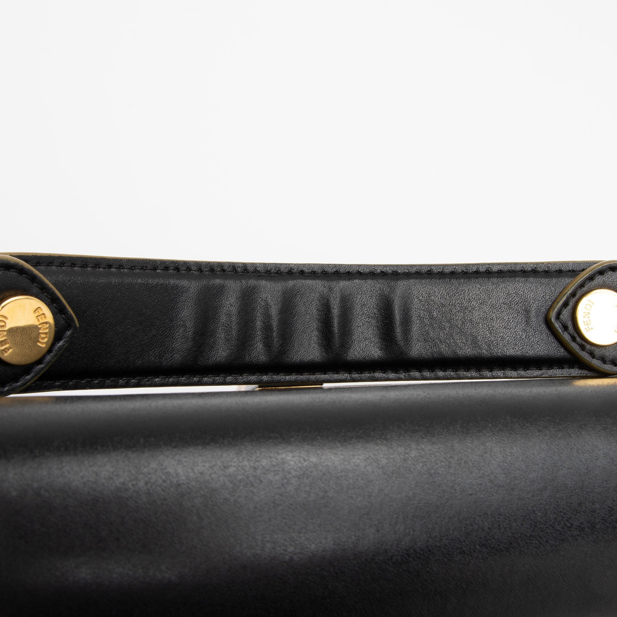Fendi Calfskin Studded Kan I Medium Shoulder Bag (SHF-boJIBf)