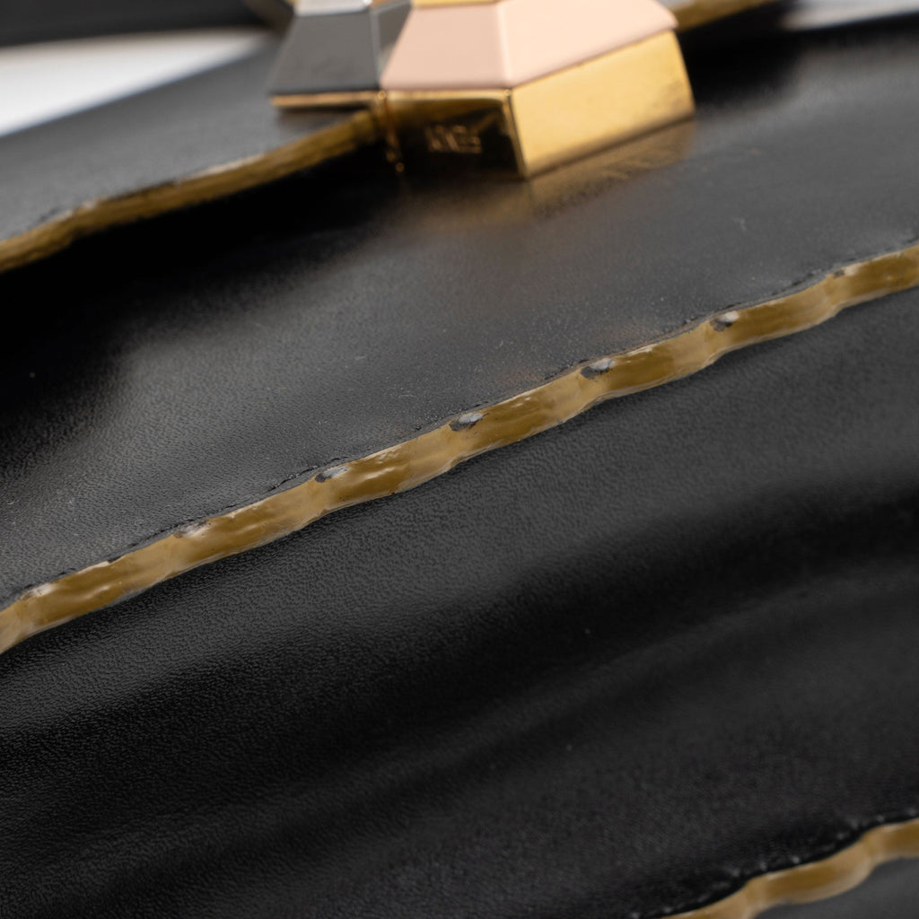 Fendi Calfskin Studded Kan I Medium Shoulder Bag (SHF-boJIBf)
