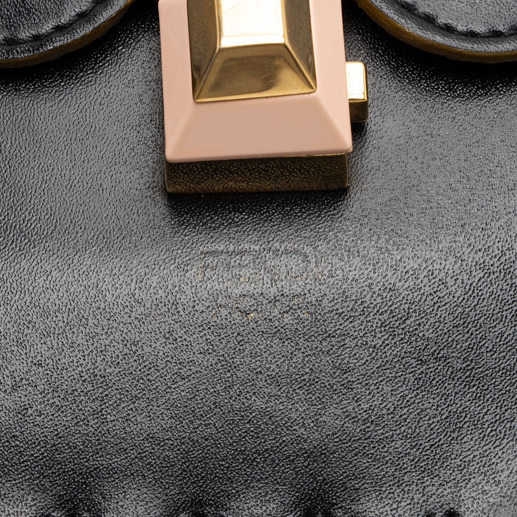 Fendi Calfskin Studded Kan I Medium Shoulder Bag (SHF-boJIBf)