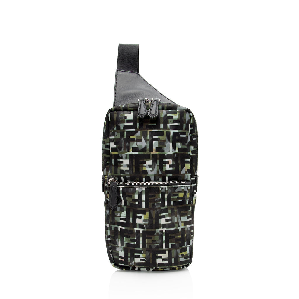 Fendi Camouflage FF Nylon Sling Bag (SHF-0nq7rU)